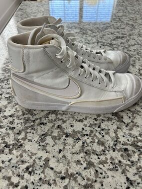 Nike Women’s Off-White High-Top Leather Sneakers